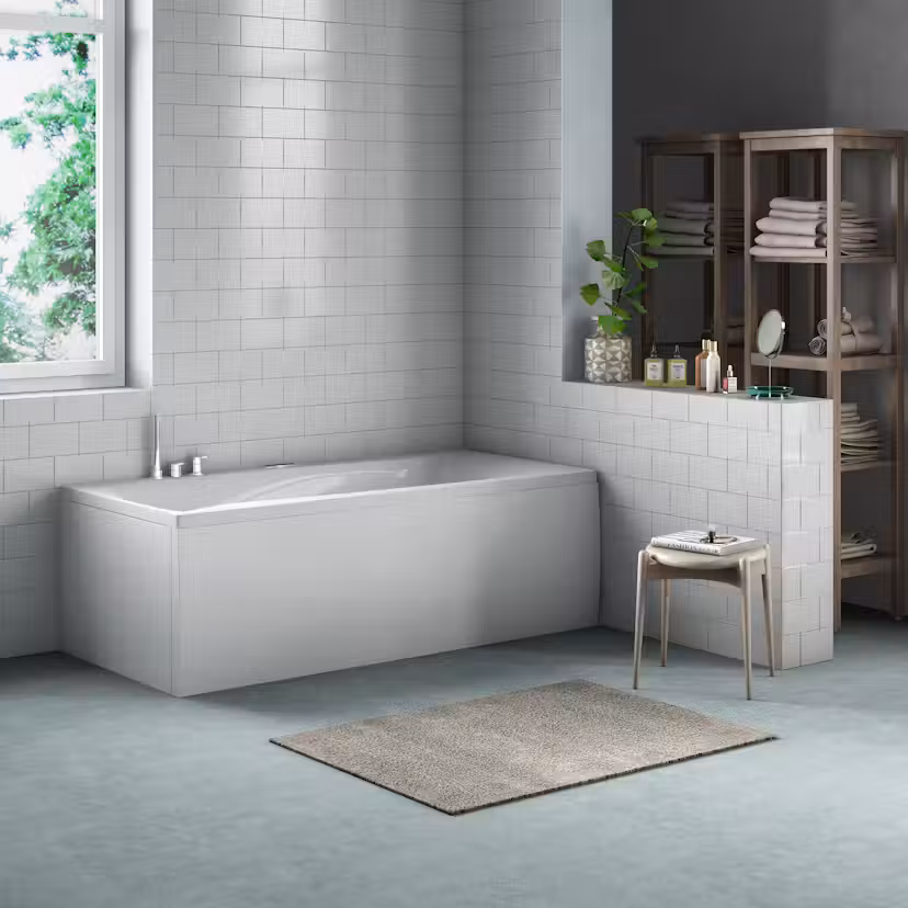 Bubbelbadkar Comfornette Florida Utförande: Vänster, Med Blandare Quattro, Massagesystem: Premium