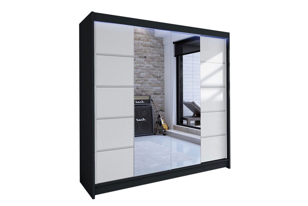 Canderbury Garderob med Spegel 180x215 cm