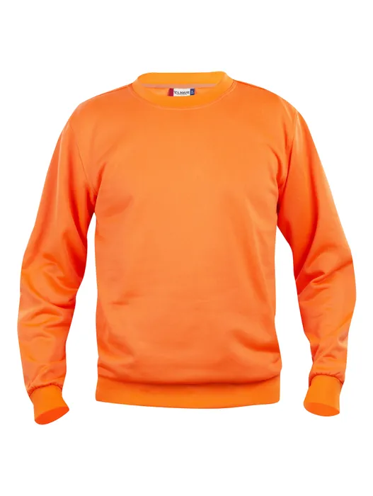 SWEATSHIRT BASIC 021030 RUNDHALS ORANGE