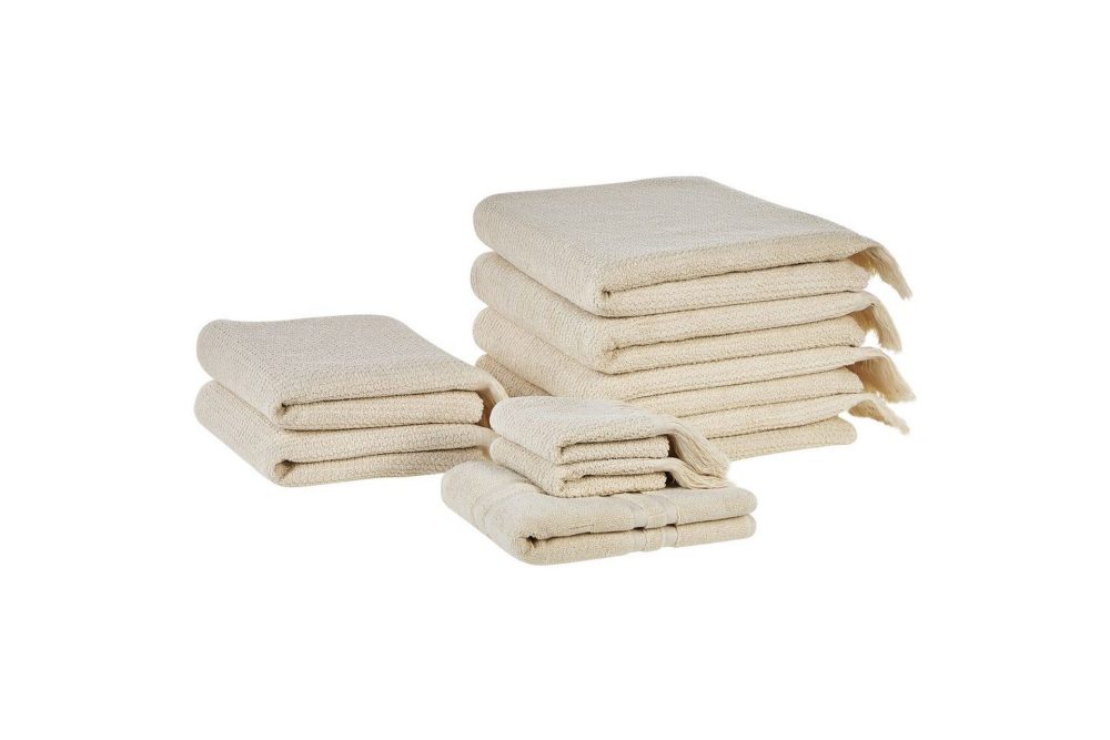 Handduk Atiu set om 9 Beige
