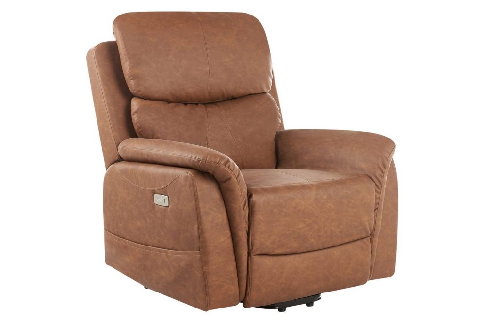 Elektrisk reclinerfåtölj Glorie Brun