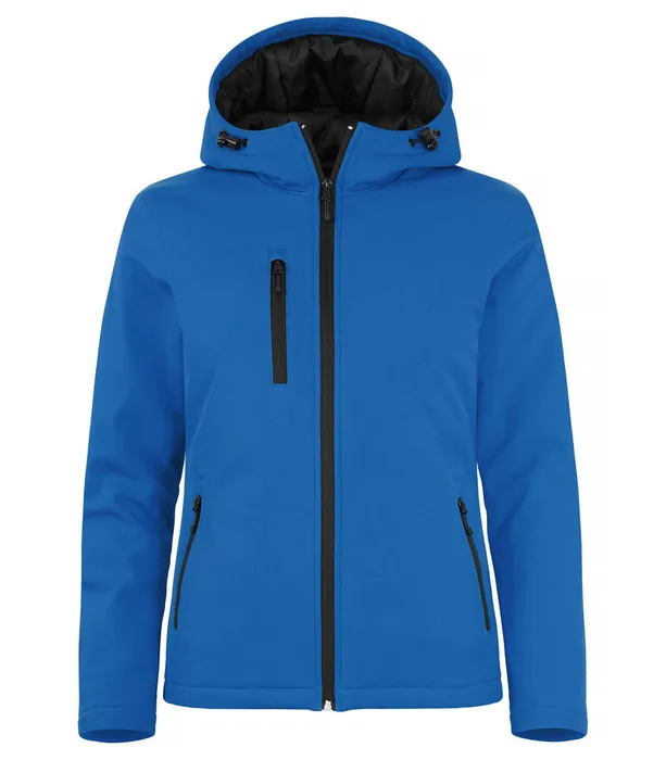 VADDERAD SOFTSHELLHOODIE 020953 DAM ROYALBLÅ
