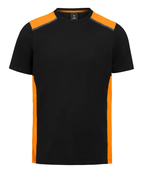 T-SHIRT CONTRAST 104-0 SVART/ORANGE