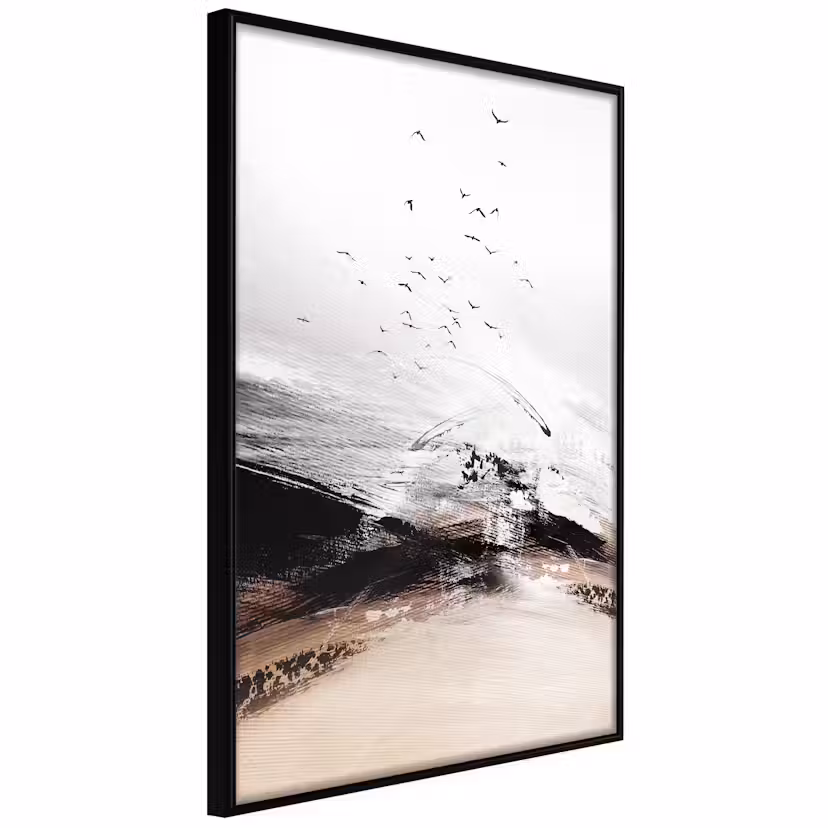 Poster Artgeist Affisch Edge of the Forest Svart ram, 40x60 cm