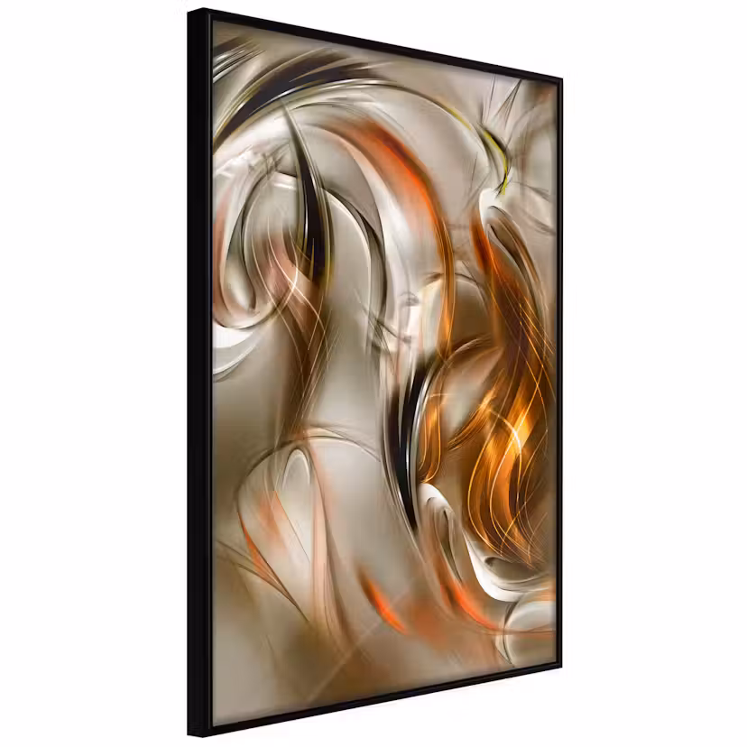 Poster Artgeist Affisch Autumn Wind Svart ram, 20x30 cm