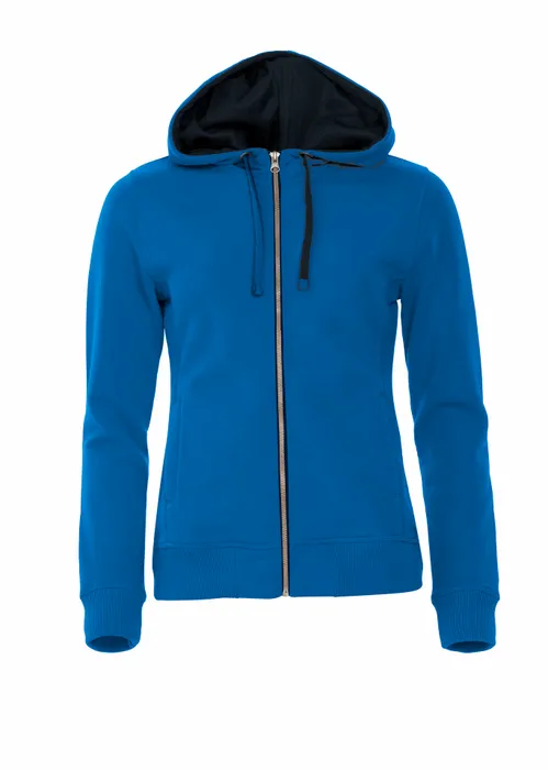 HOODIE CLASSIC 021045 FULLZIP DAM ROYALBLÅ