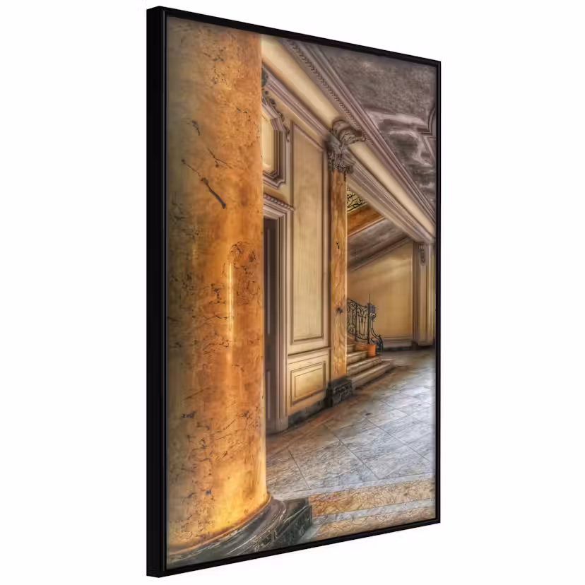 Poster Artgeist Affisch Palace Svart ram, 20x30 cm
