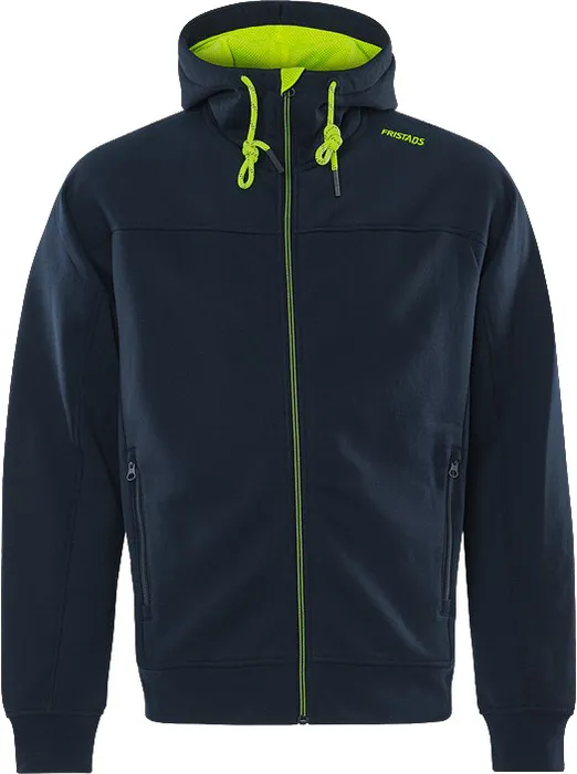 SWEATSHIRT-JACKA MED HUVA 7550 GSM MÖRK MARINBLÅ