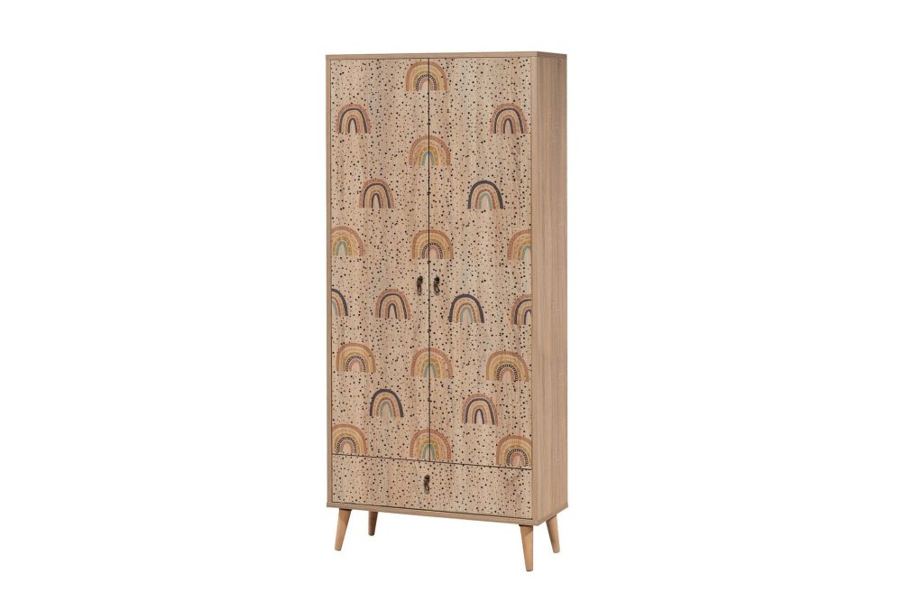 Bertoaria Garderob 80x190 cm Brun