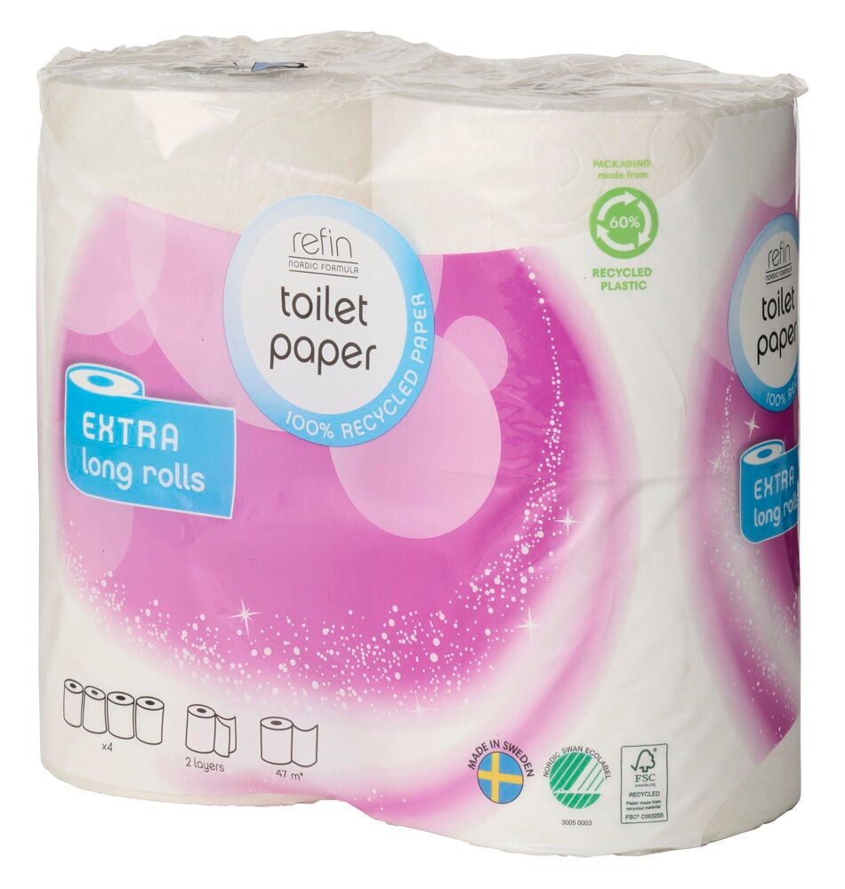 Toilettenpapier Refin Extralange Rollenlänge