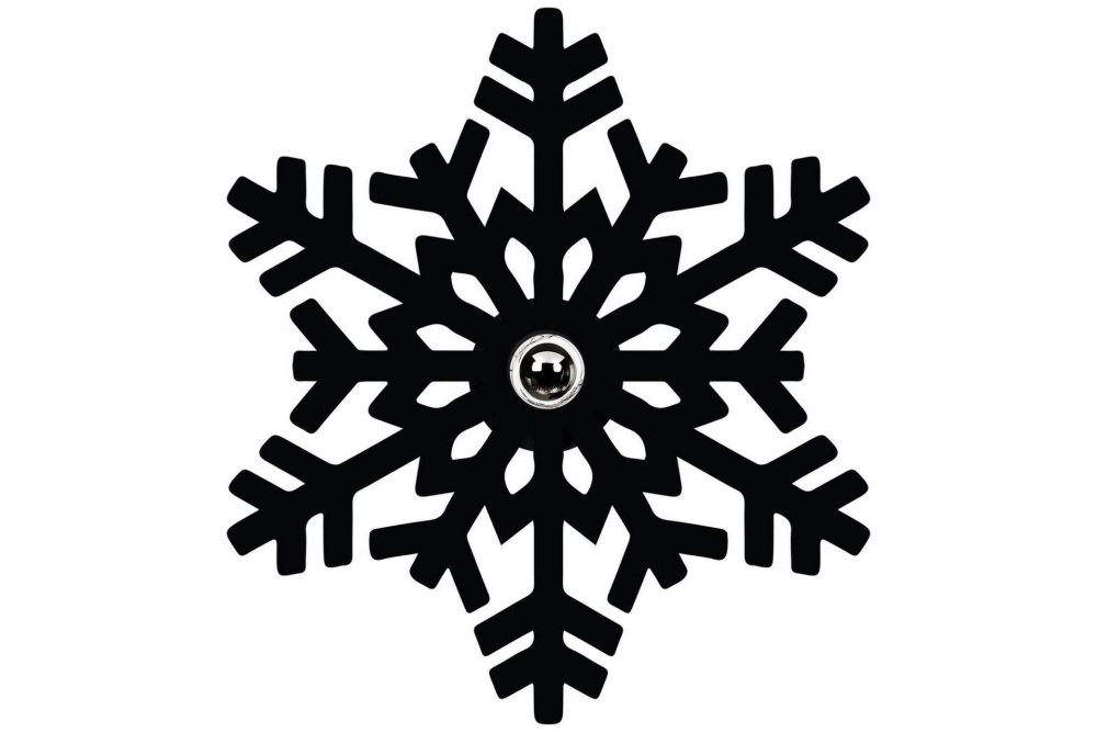 Vägglampa Brilo Snö Svart