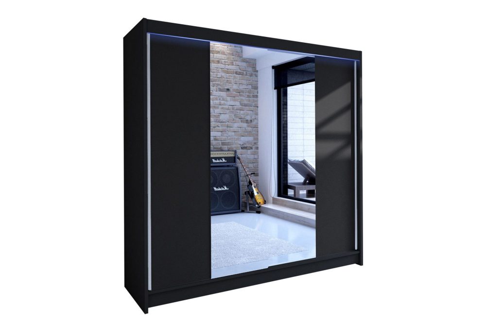 Canderbury Garderob med Spegel 180x215 cm