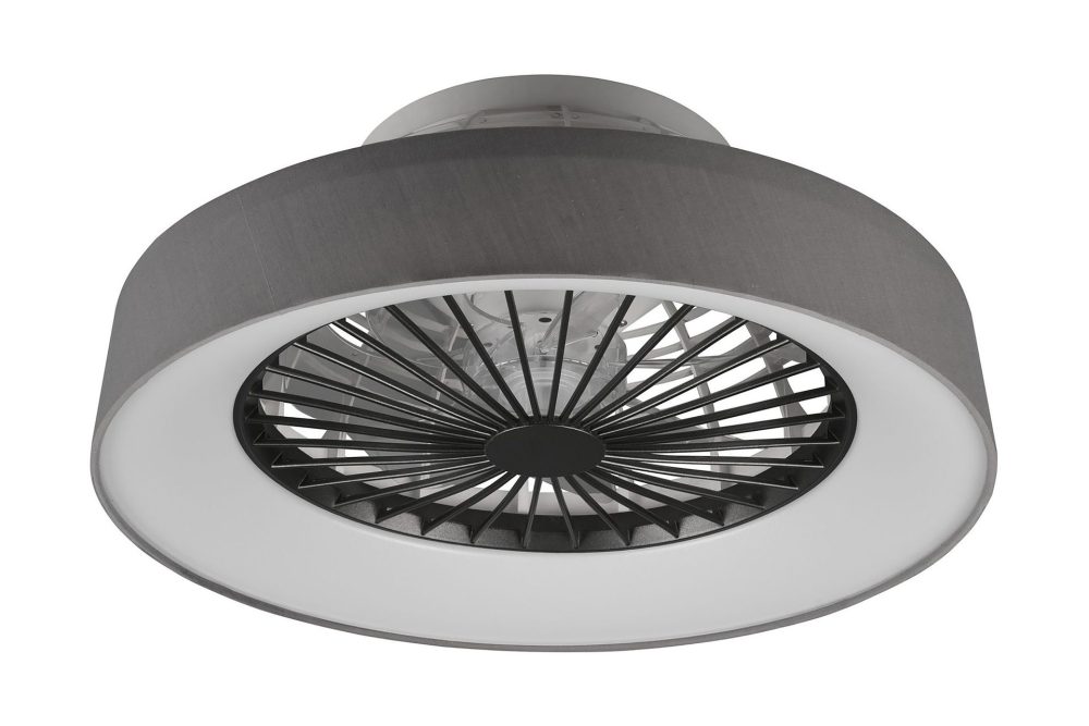 Farsund LED tak/ vägg fläkt grå
