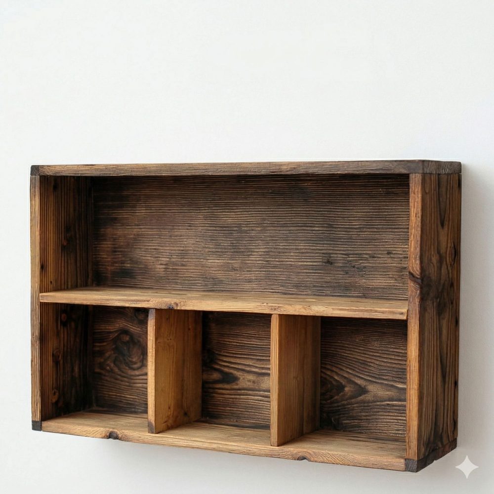 Velnor Dekorativ vägghylla 50x30x14 cm