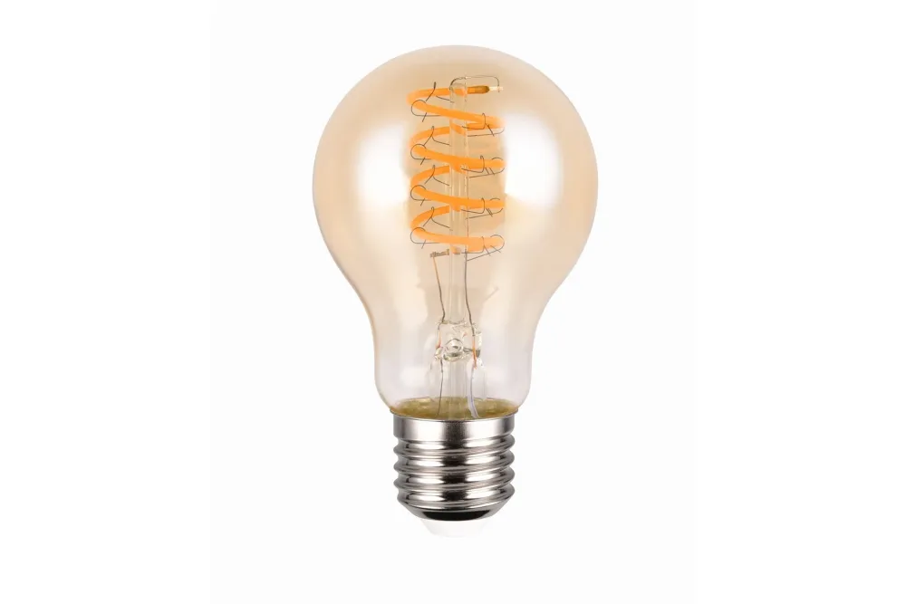 LK LED E27 filament classic 7W 400lm 1800K brun switch dimmer
