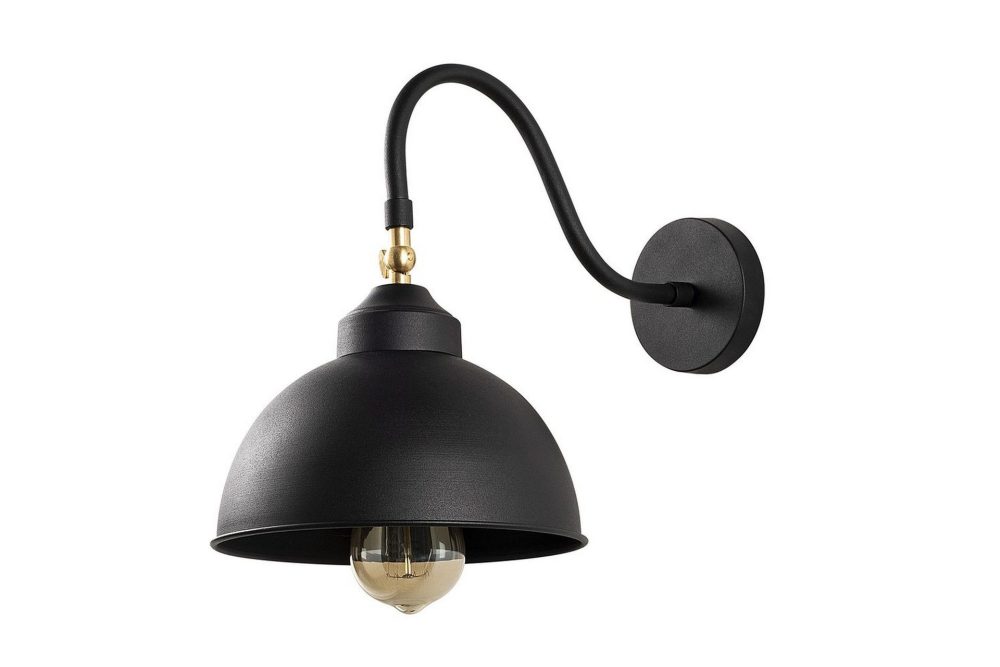 Vägglampa Rathour Svart