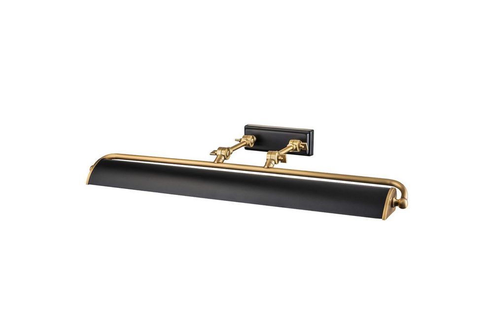 Tavelbelysning Elstead Lighting Winchfield 703x127x318 mm, Åldrad mässing & Matt svart
