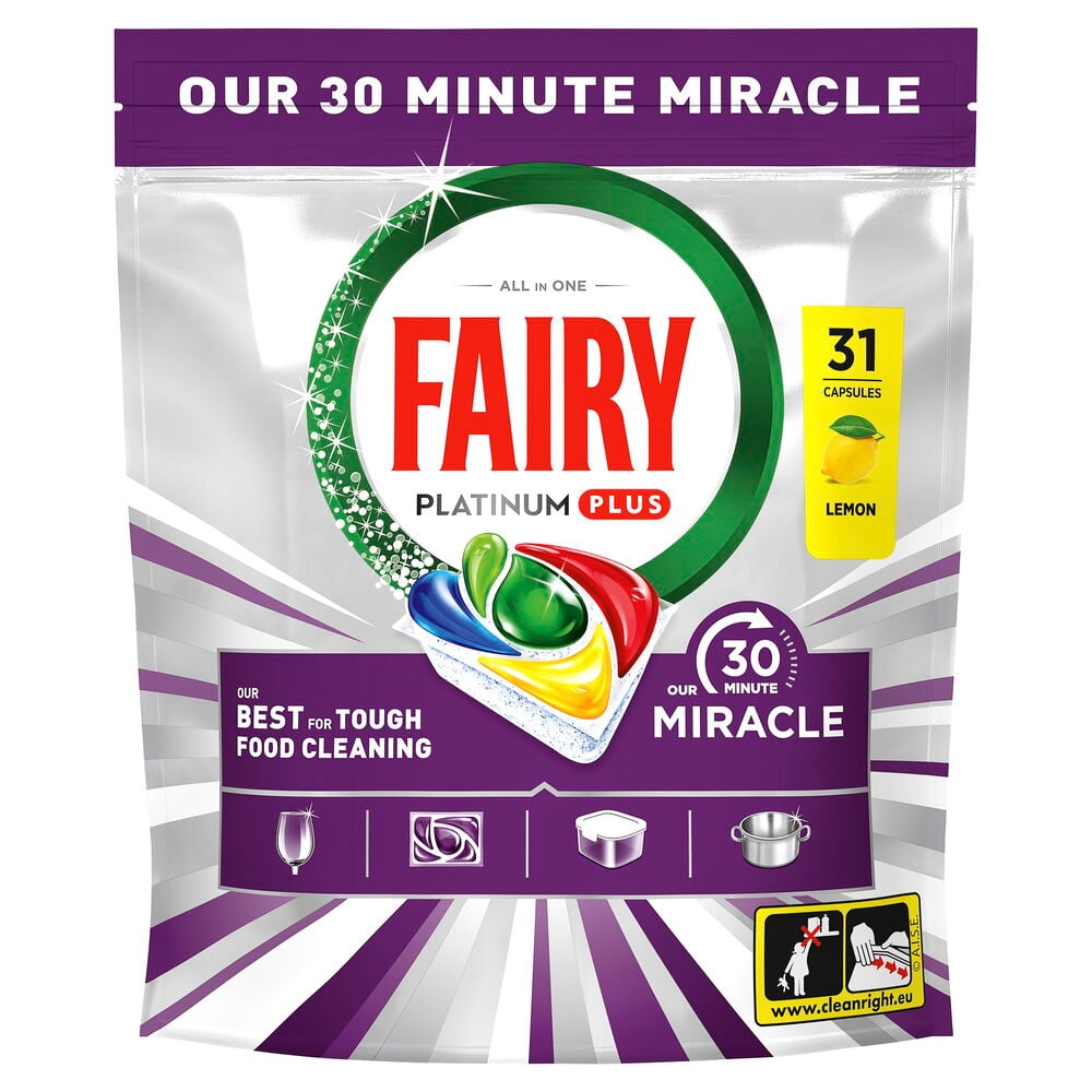 Konetiskitabletti Fairy Platinum Plus All in one -koostumus
