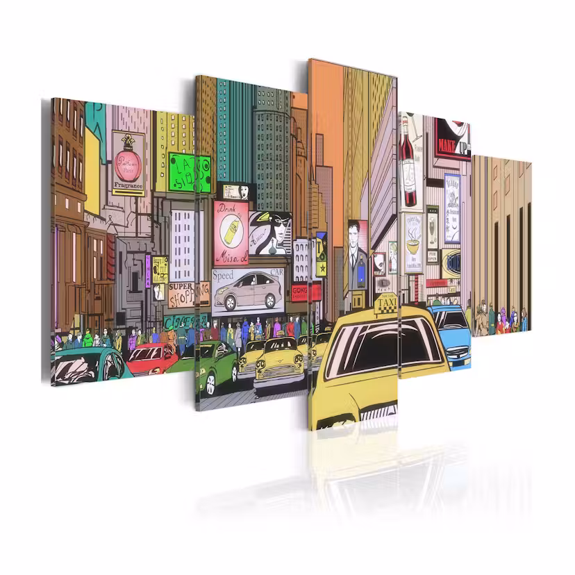 Tavla Arkiio A Drawing Of A City 200x100 cm