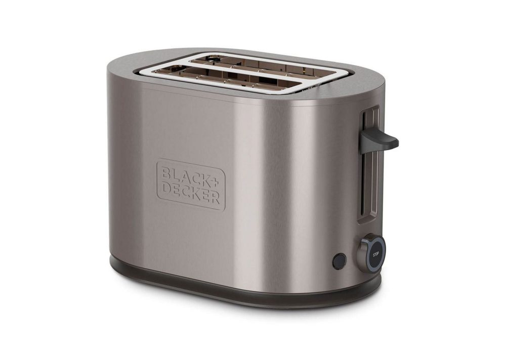 Brödrost Black+Decker 2 Fack Rostfritt 900W Stål
