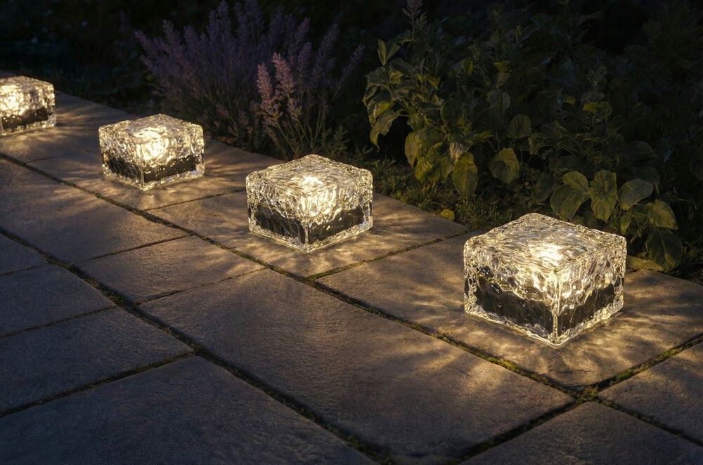 Kube med solceller Lovön Robust glassdesign som holder seg på plass