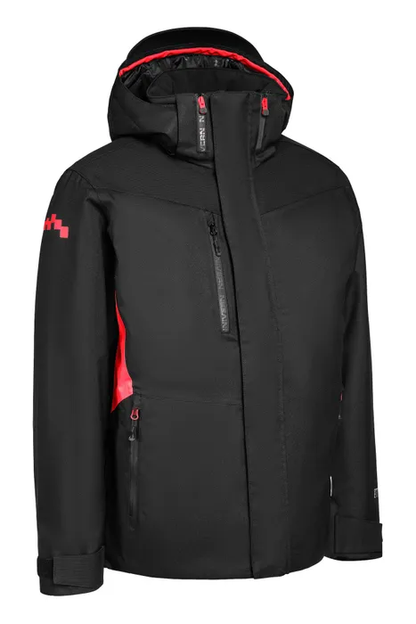 VINTERJACKA PROTEC 8256 SVART/RÖD