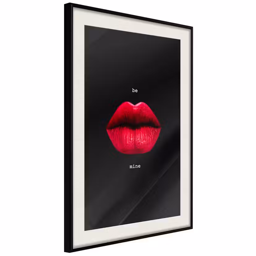 Poster Artgeist Affisch Passion Svart ram med passepartout, 30x45 cm