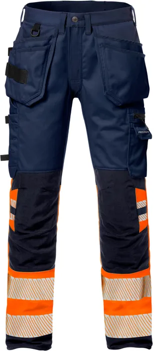 HANTVERKSBYXA STRETCH KL 1 2706 PLU - MARIN/ORANGE